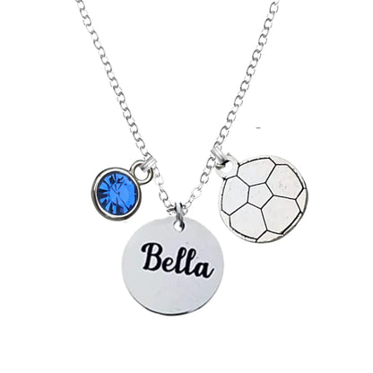 Soccer Engraved Necklace - Pick Charm