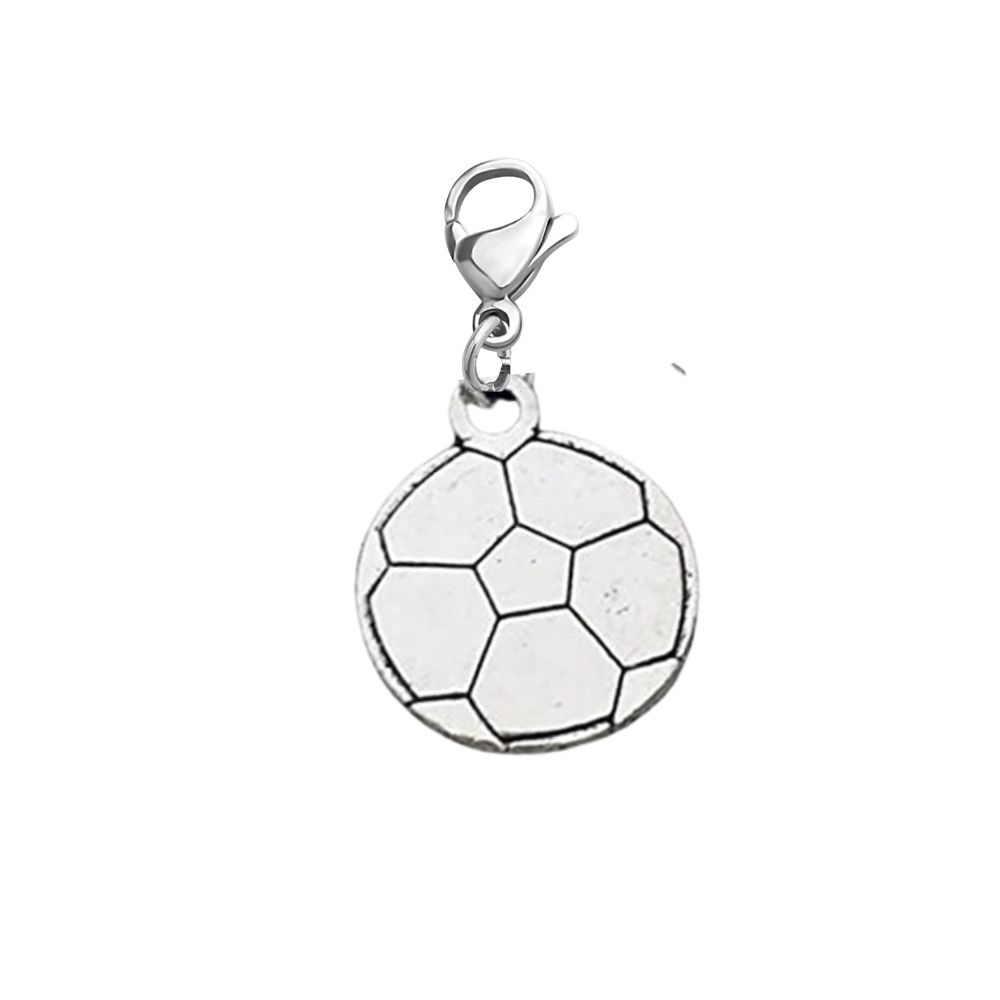Soccer Clip On Zipper Pull Charm