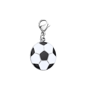 Soccer Clip On Zipper Pull Charm