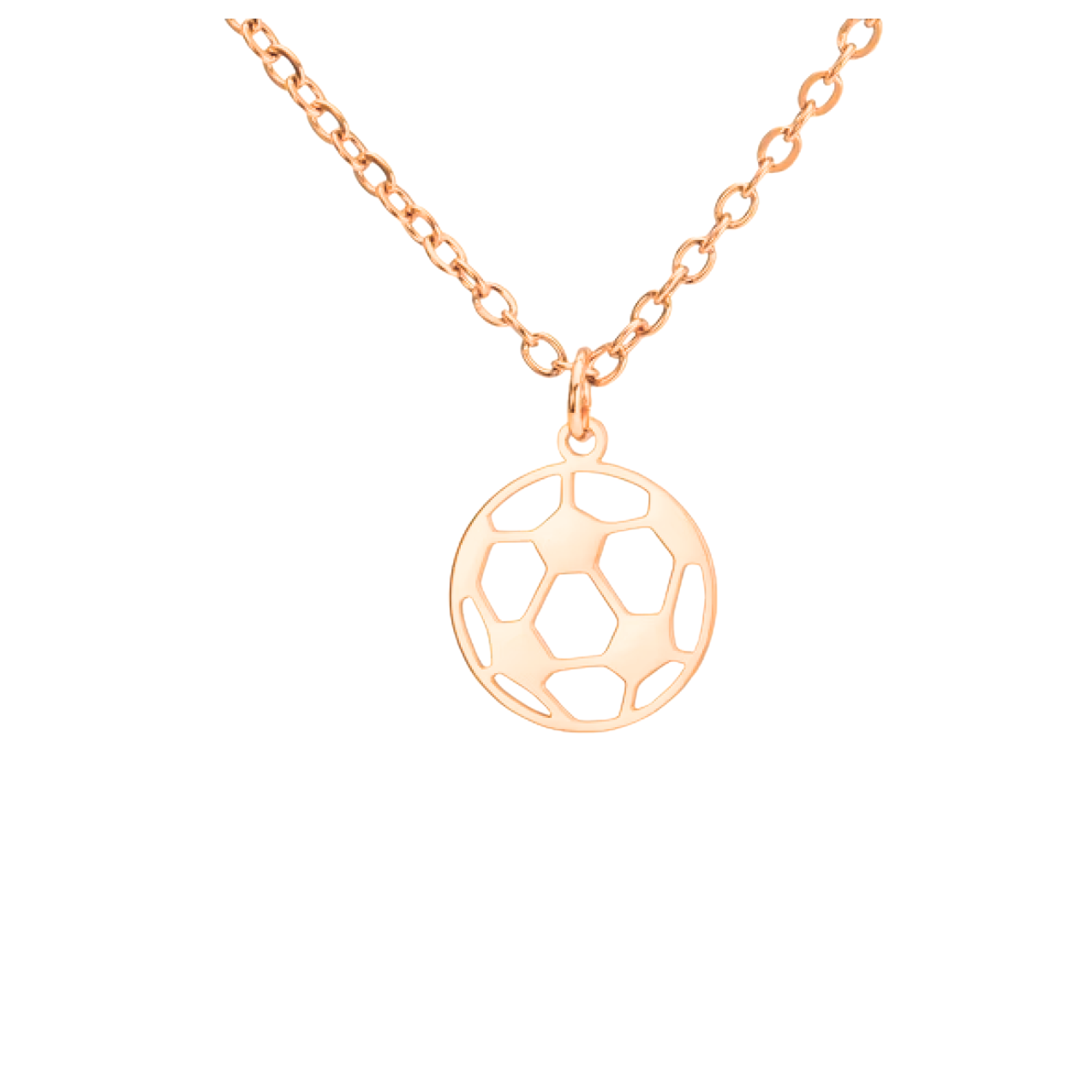 Soccer Ball Stainless Steel Necklace