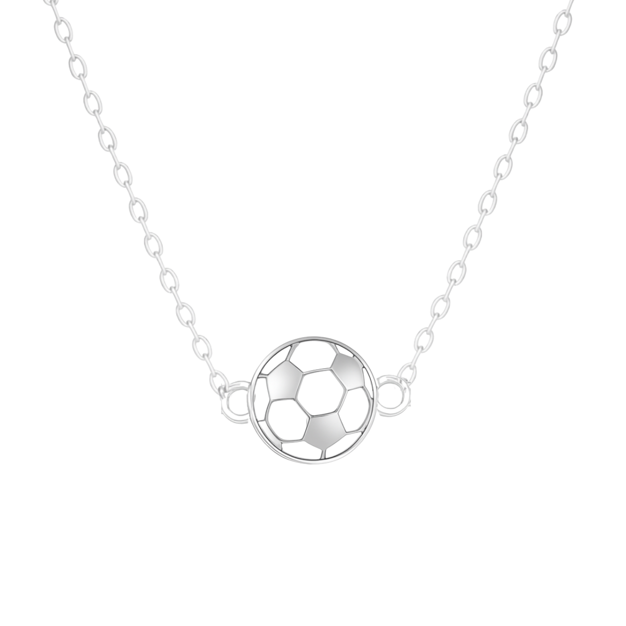 Soccer Stainless Steel Connector Pendant Necklace