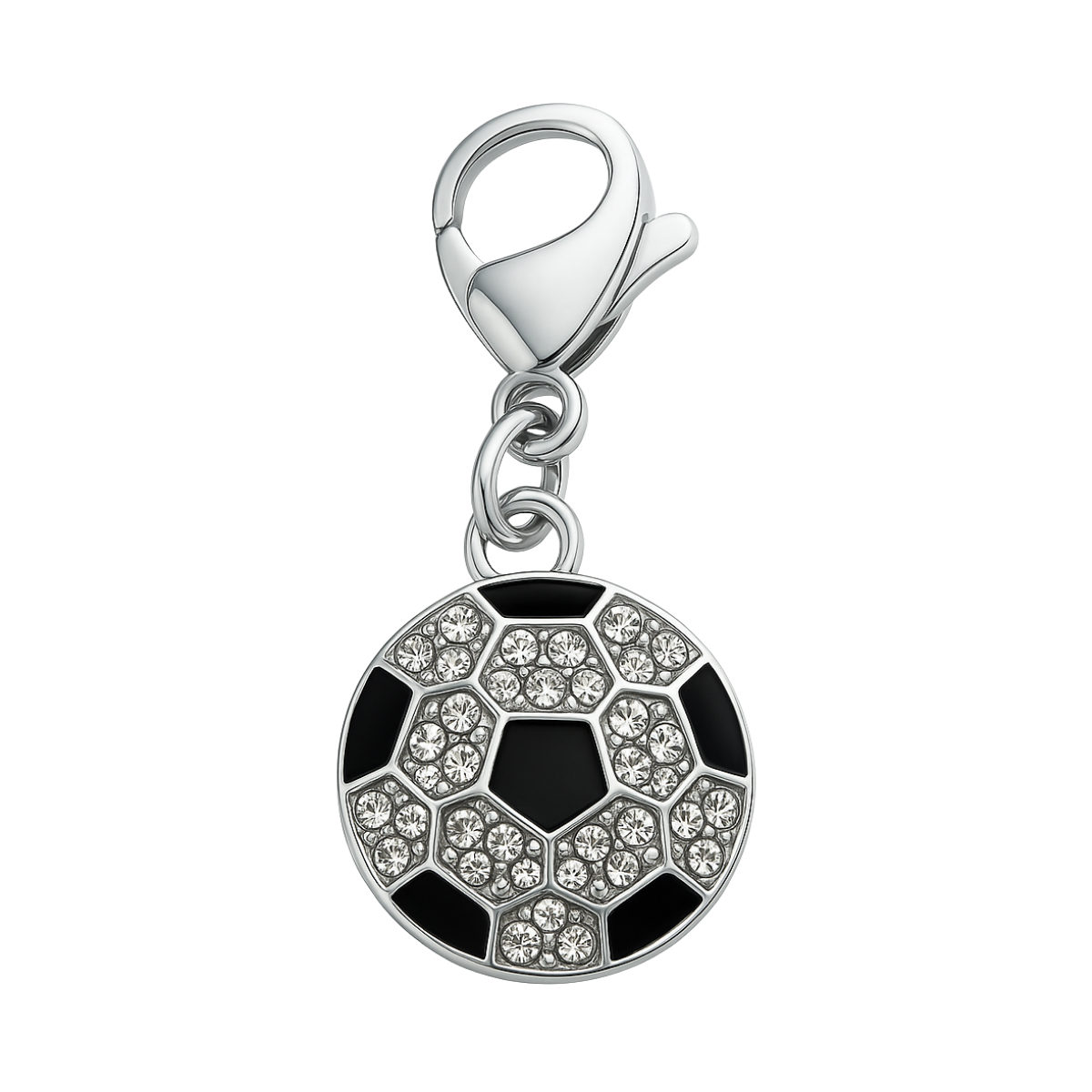 Soccer Clip On Zipper Pull Charm