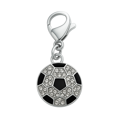 Soccer Clip On Zipper Pull Charm