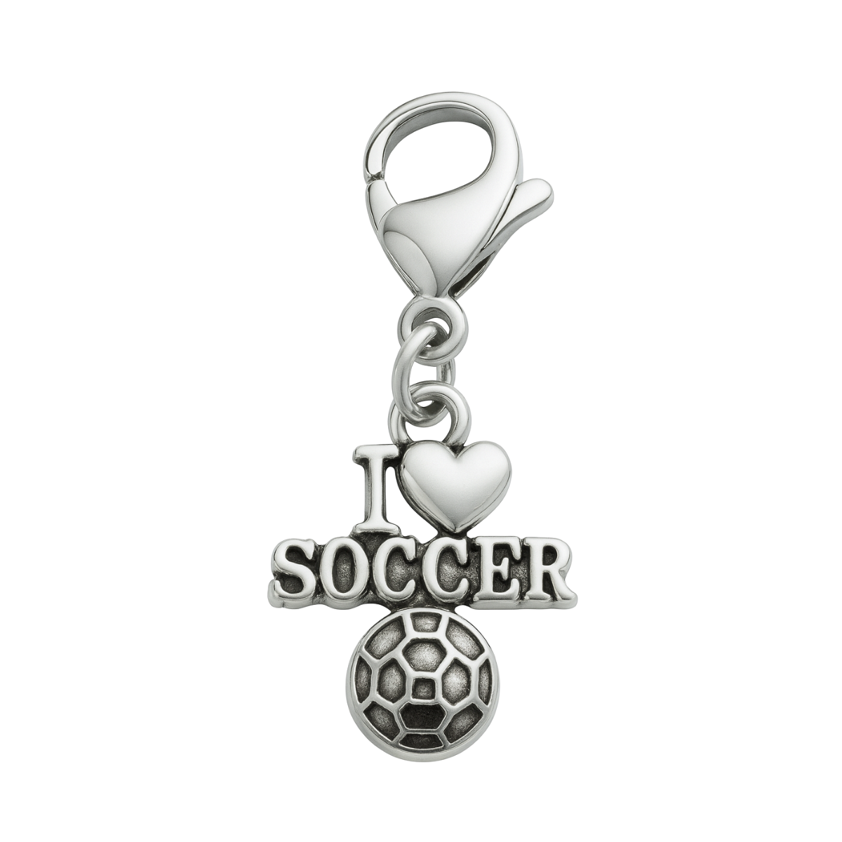 Soccer Clip On Zipper Pull Charm