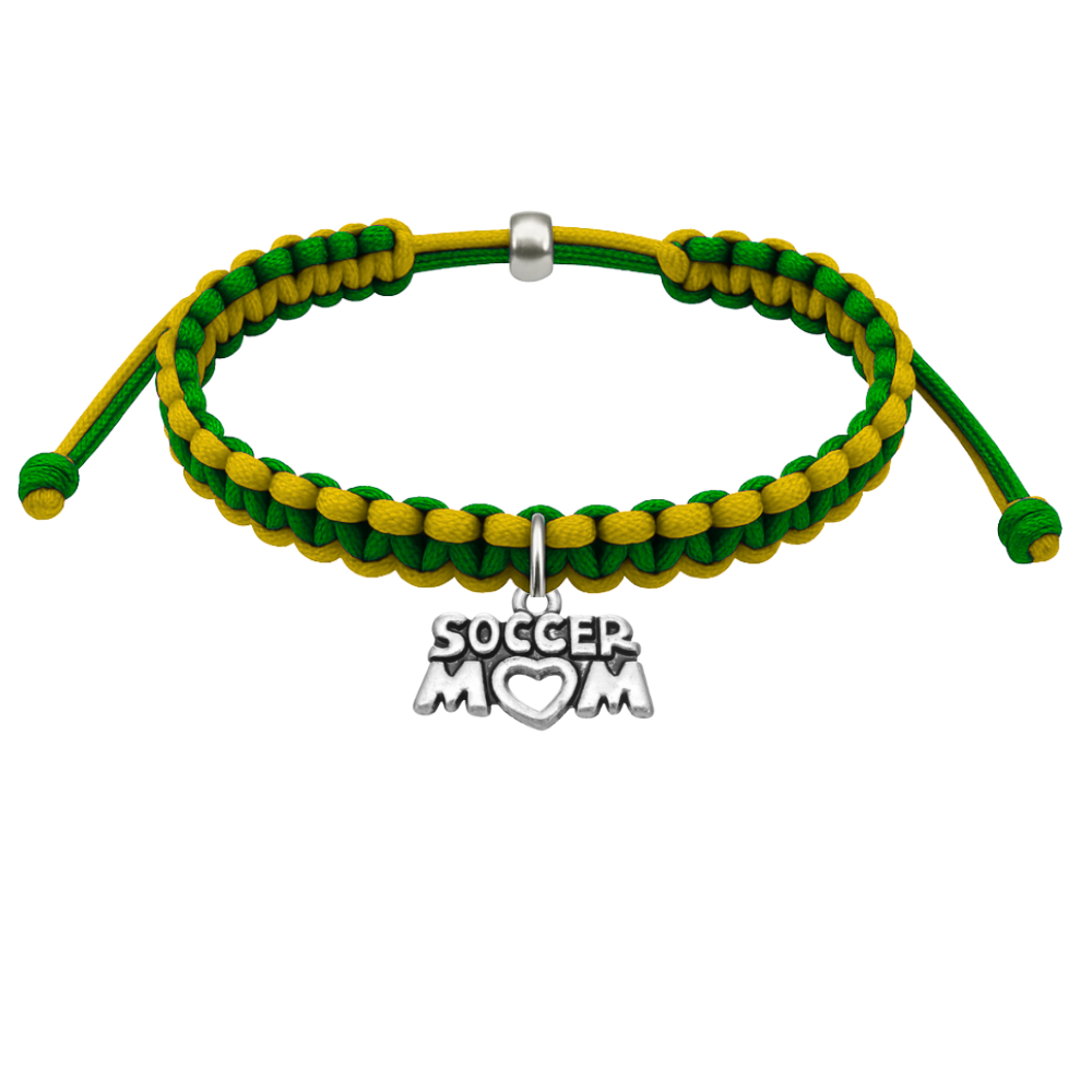 Multi Colored Soccer Hanging Charm Bracelet - Pick Colors & Charms