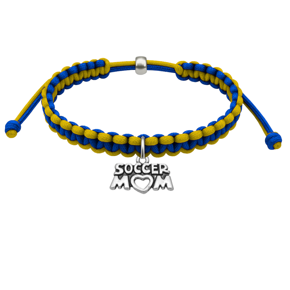 Multi Colored Soccer Hanging Charm Bracelet - Pick Colors & Charms