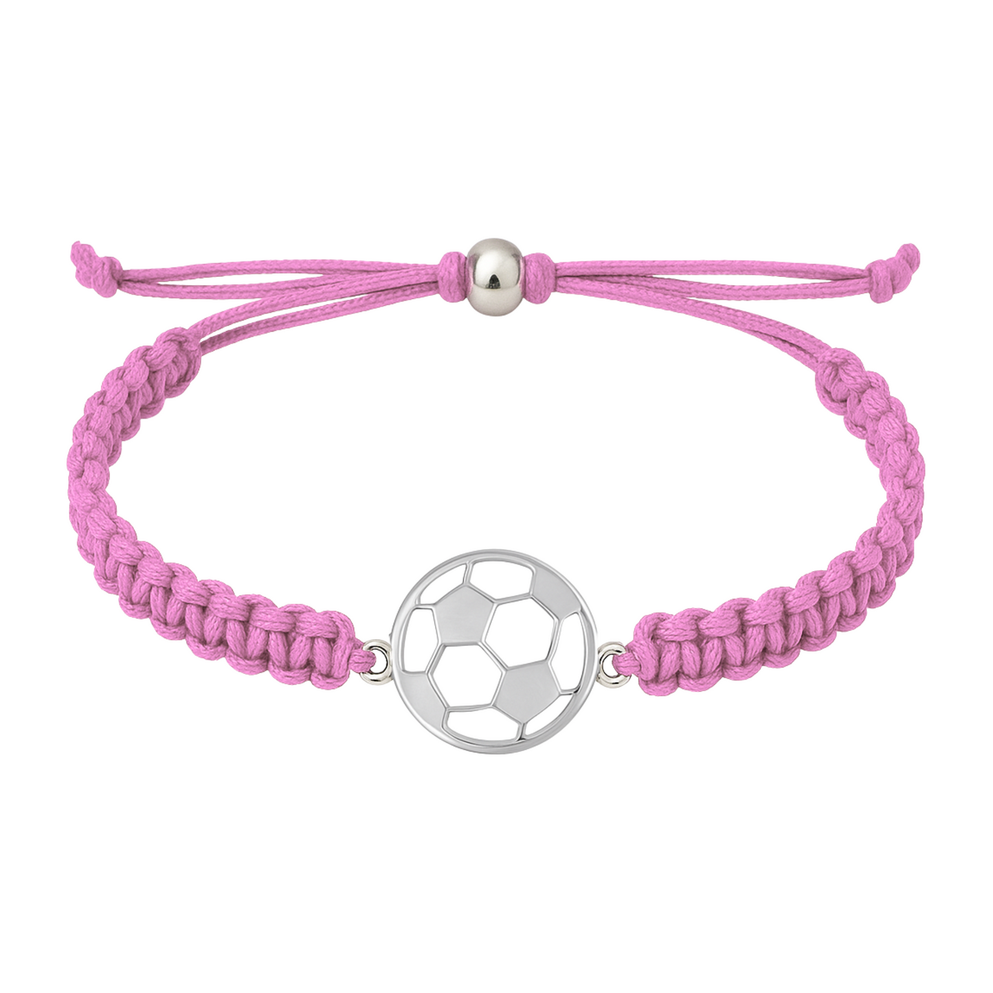 Soccer Stainless Steel Rope Bracelet - Pick Color
