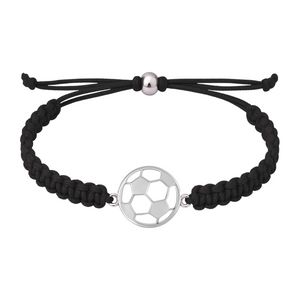 Soccer Stainless Steel Rope Bracelet - Pick Color