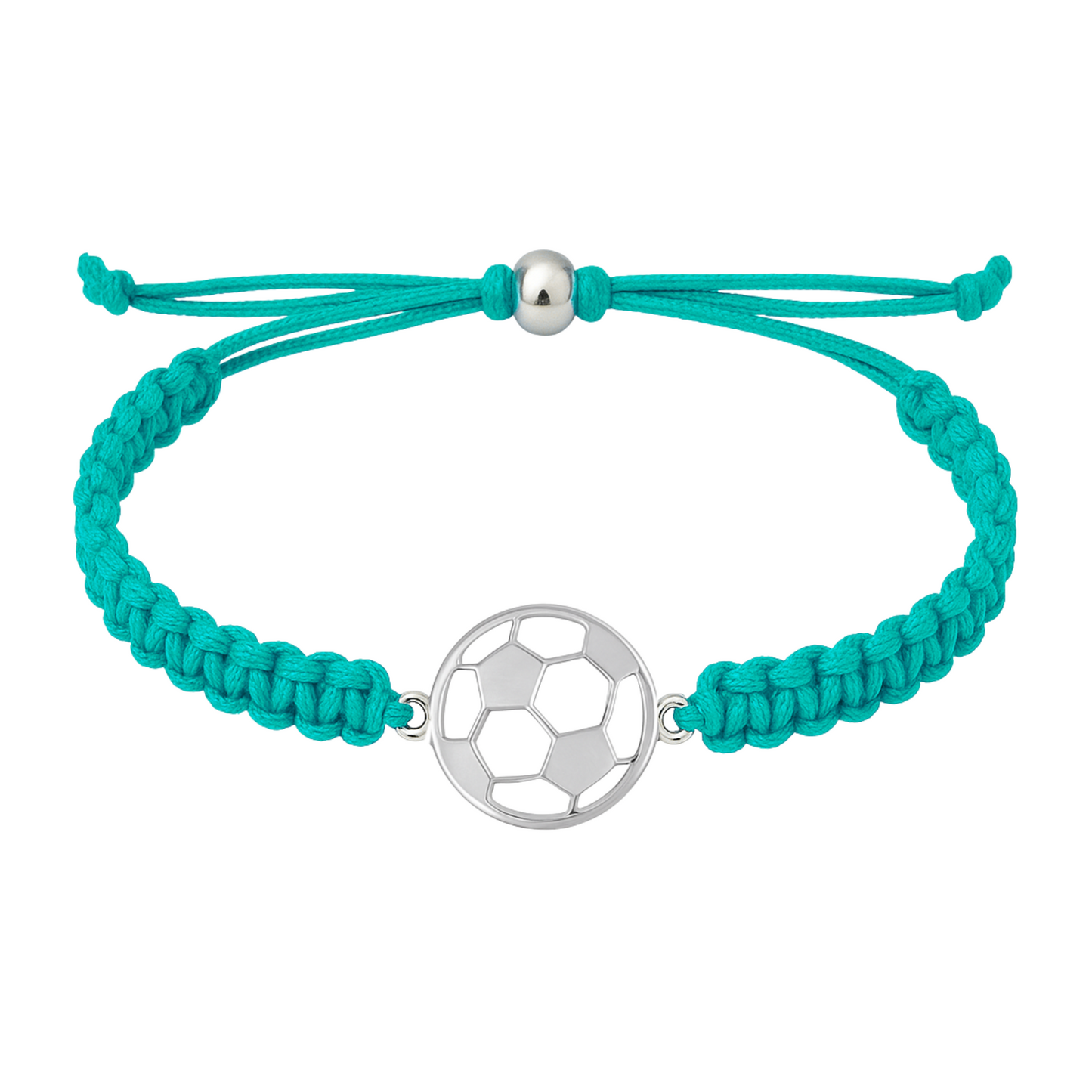 Soccer Stainless Steel Rope Bracelet - Pick Color