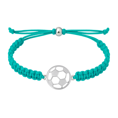 Soccer Stainless Steel Rope Bracelet - Pick Color
