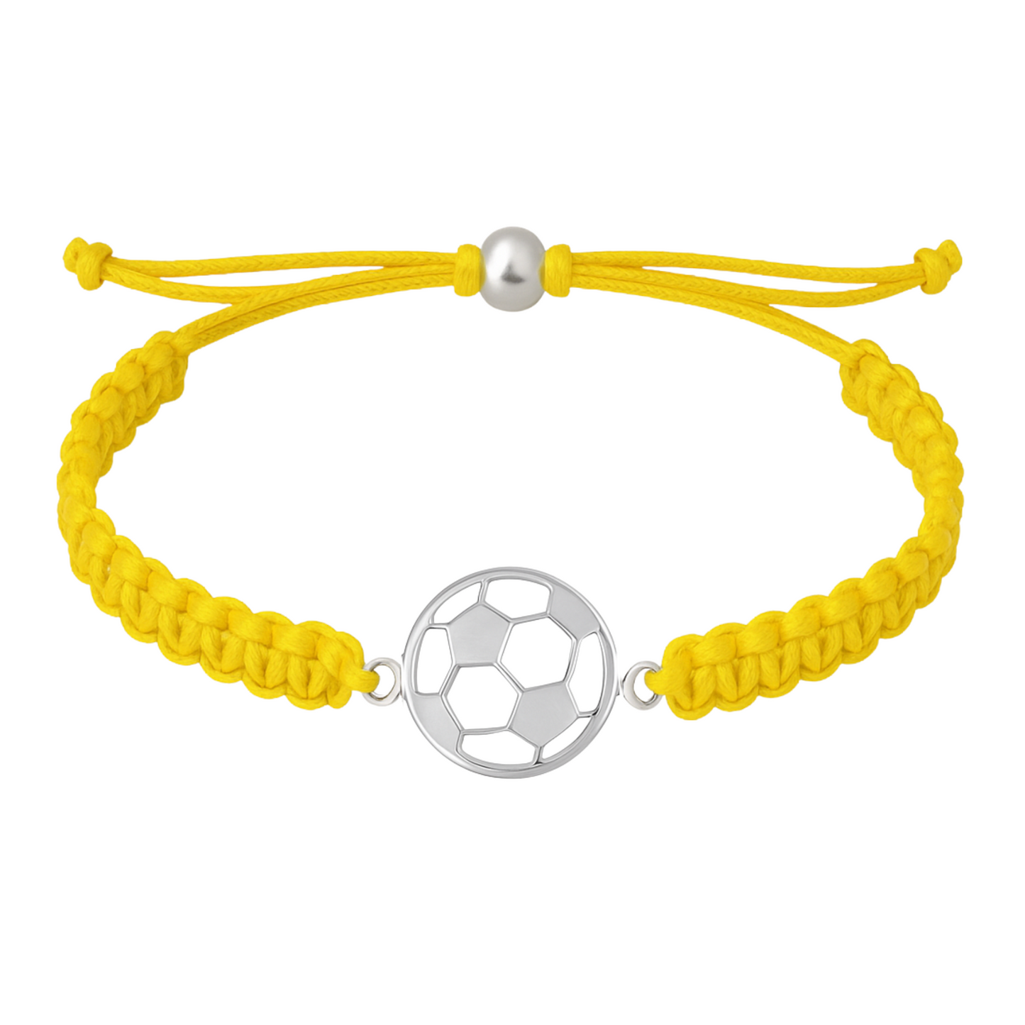 Soccer Stainless Steel Rope Bracelet - Pick Color