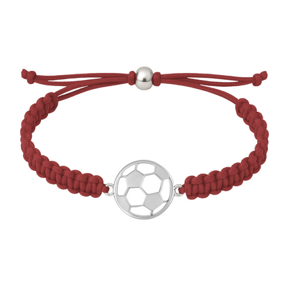 Soccer Stainless Steel Rope Bracelet - Pick Color