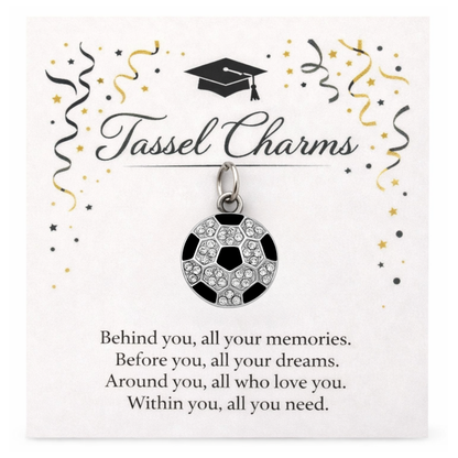Soccer Graduation Tassel Charm