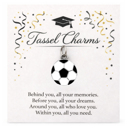 Soccer Graduation Tassel Charm