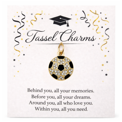 Soccer Graduation Tassel Charm