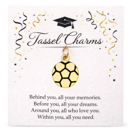 Soccer Graduation Tassel Charm