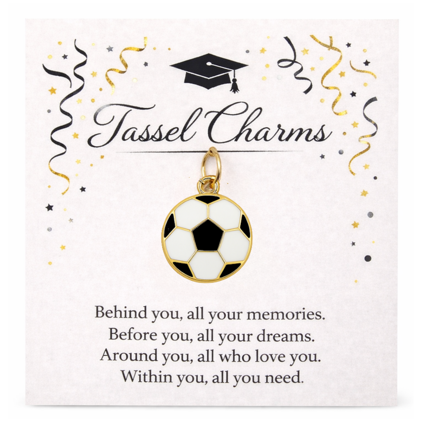 Soccer Graduation Tassel Charm