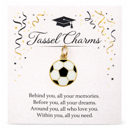 Soccer Graduation Tassel Charm