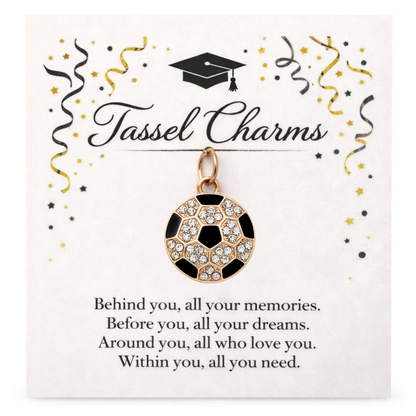 Soccer Graduation Tassel Charm