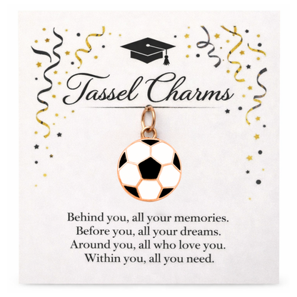 Soccer Graduation Tassel Charm