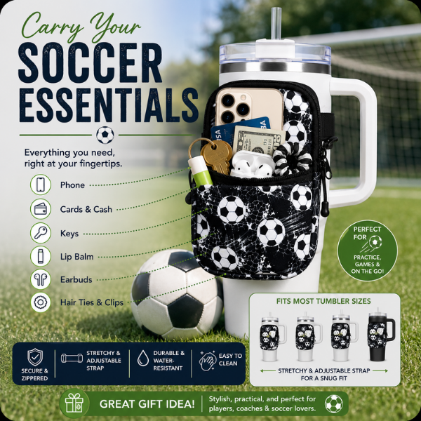 Soccer Water Bottle Pouch