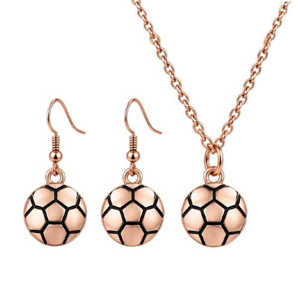 Soccer Necklace & Earring Gift Set