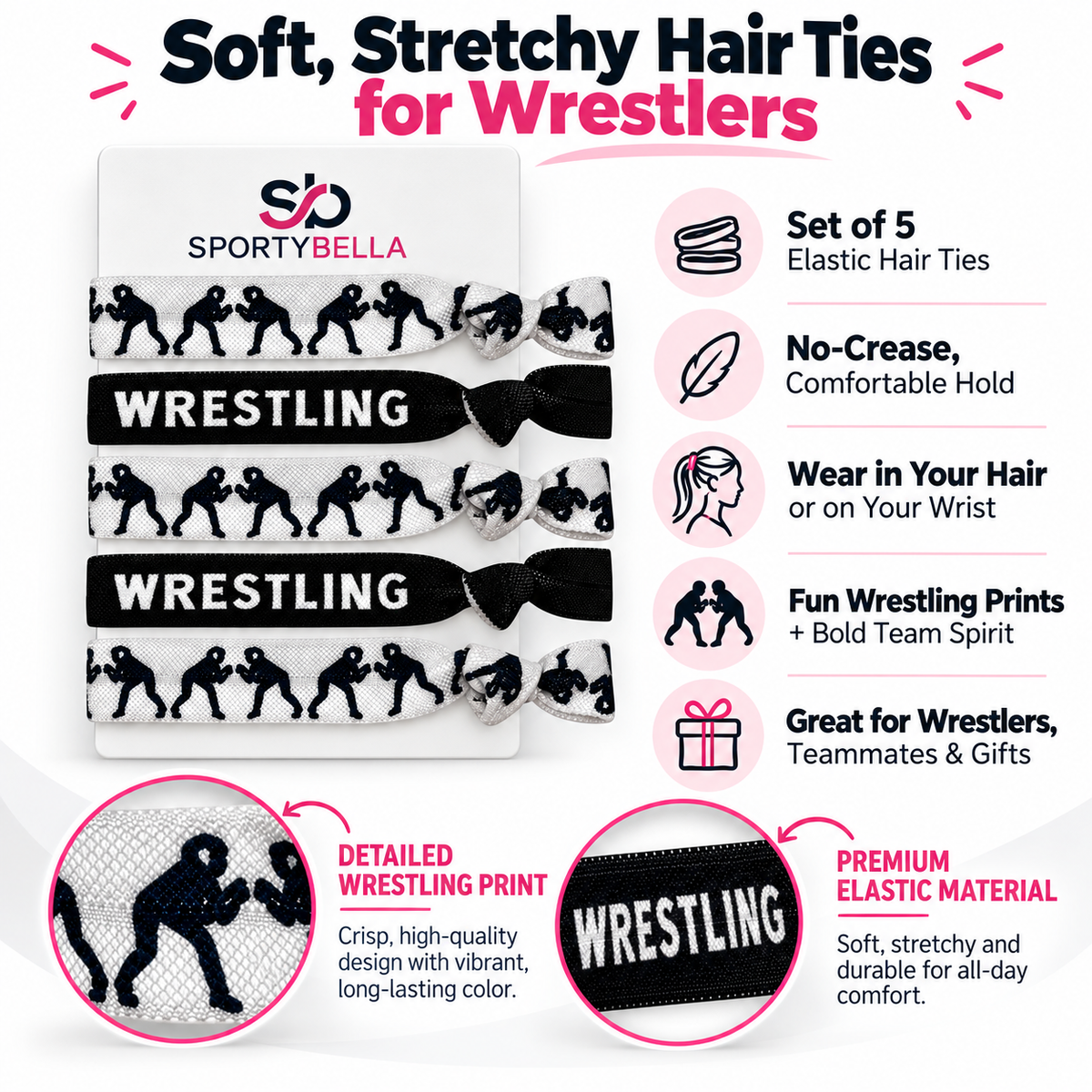 Wrestling She Did Necklace Gift Bundle