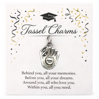 Softball Graduation Tassel Charm