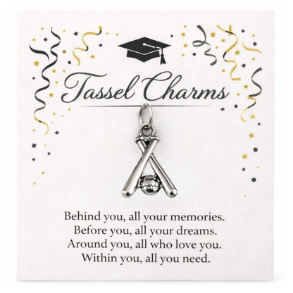 Softball Graduation Tassel Charm