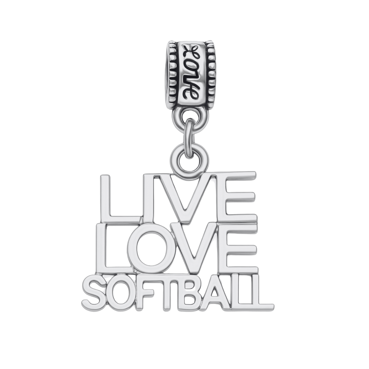 Softball Charm Bead - Pick Style