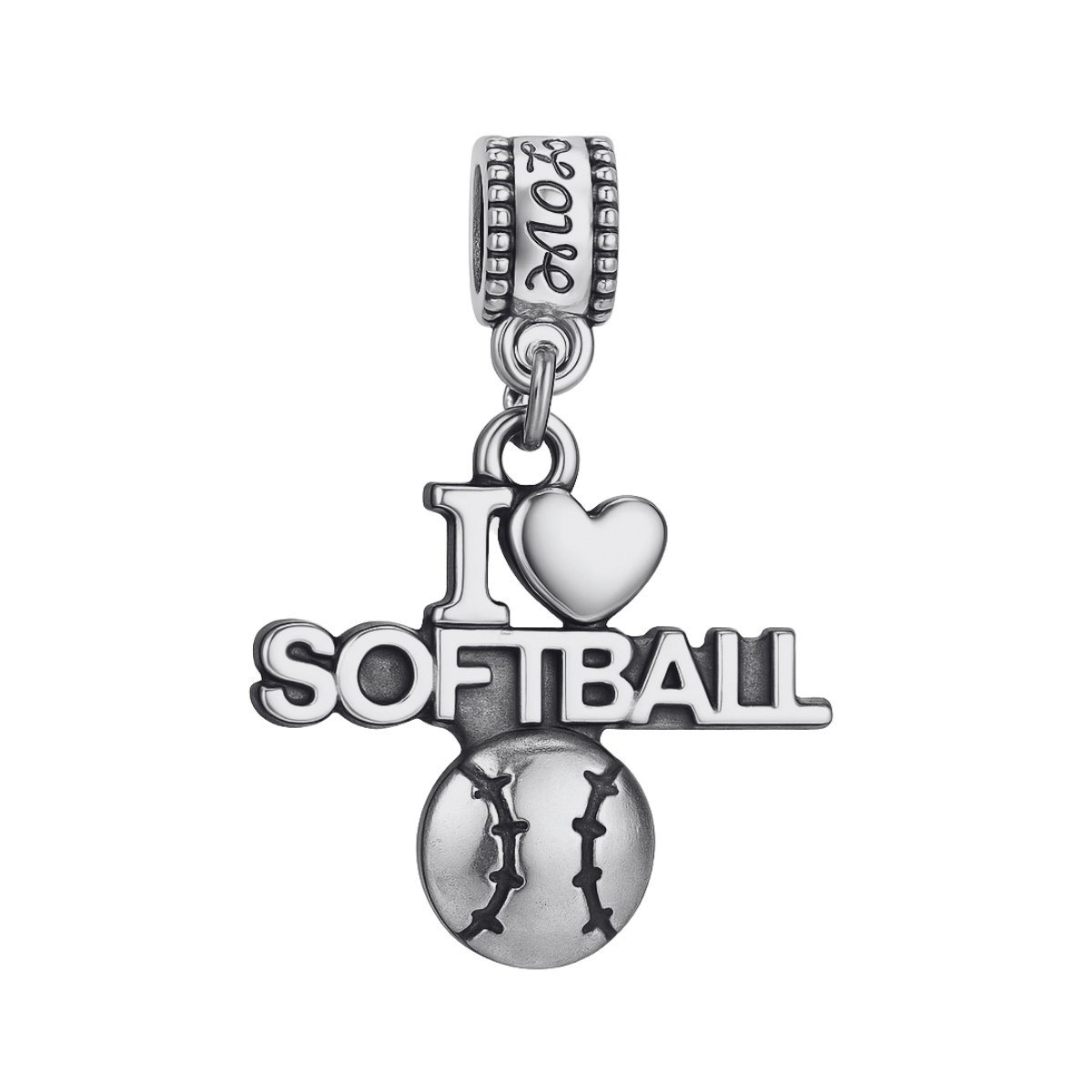 Softball Charm Bead - Pick Style
