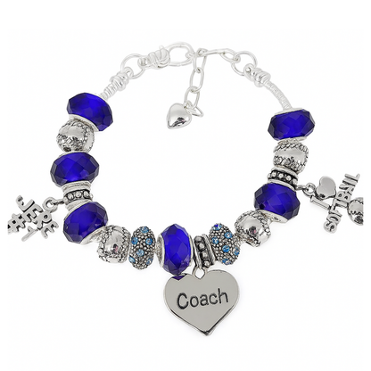 Softball Coach Pandora Style Bracelet