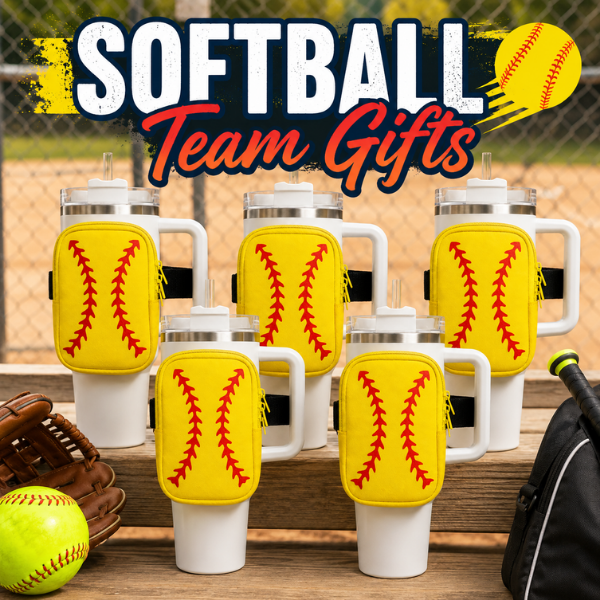 Softball Water Bottle Pouch
