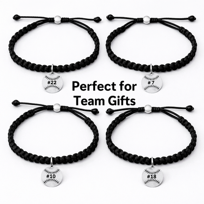 Personalized Softball Adjustable Rope Bracelet