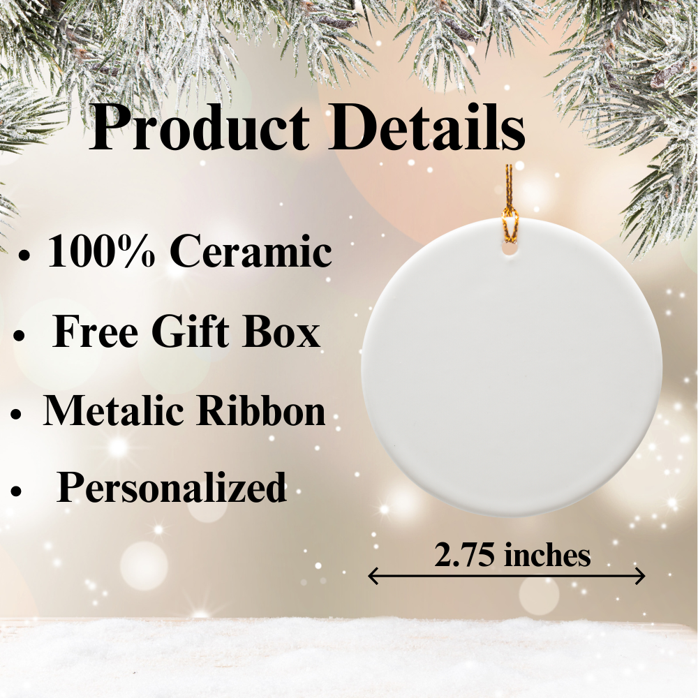 Soccer Ornament, Personalized Soccer Christmas Ornament, 2025 Ceramic Tree Ornament, Gift for Men and Women