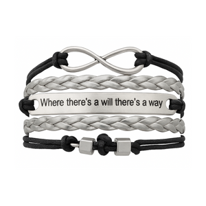 Dumbbell Bracelet - Where there's a will there's a way