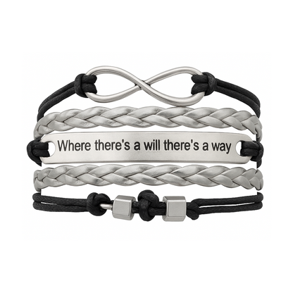 Dumbbell Bracelet - Where there's a will there's a way