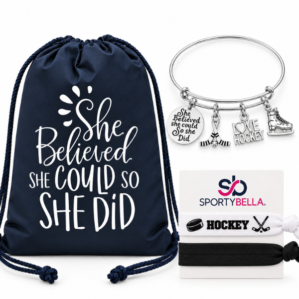 Ice Hockey Bracelet Gift Set