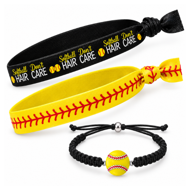 Softball Headband & Bracelet Gift Set
