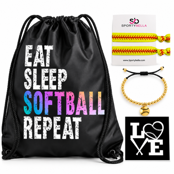 Softball Game Day Accessories Gift Set