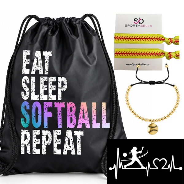 Softball Game Day Accessories Gift Set