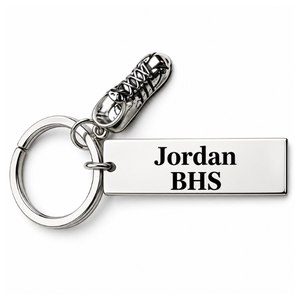 Engraved Runner Bar Keychain