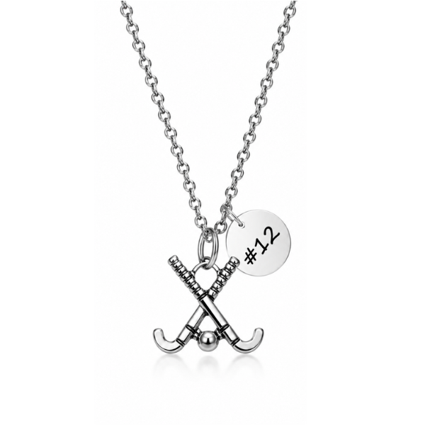 Personalized Engraved Field Hockey Necklace