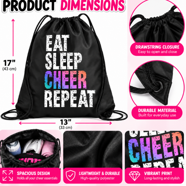 Cheer Sportybag - Eat Sleep Cher Repeat