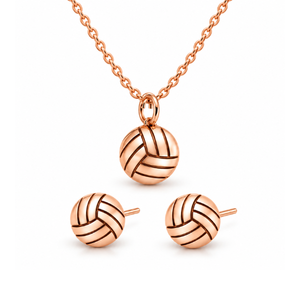 Volleyball Necklace and Earring Set