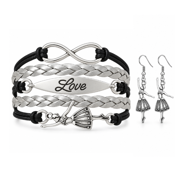 Girls Dance Infinity Jewelry Set