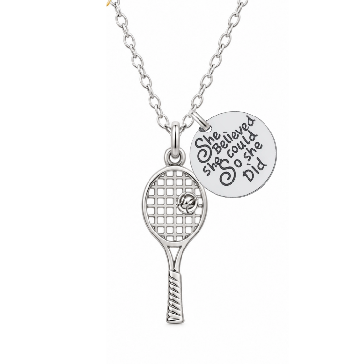 Inspirational Tennis Necklace