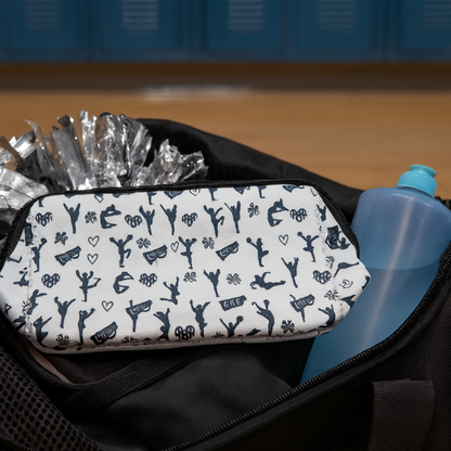 Cheerleading Black Cosmetic Bag