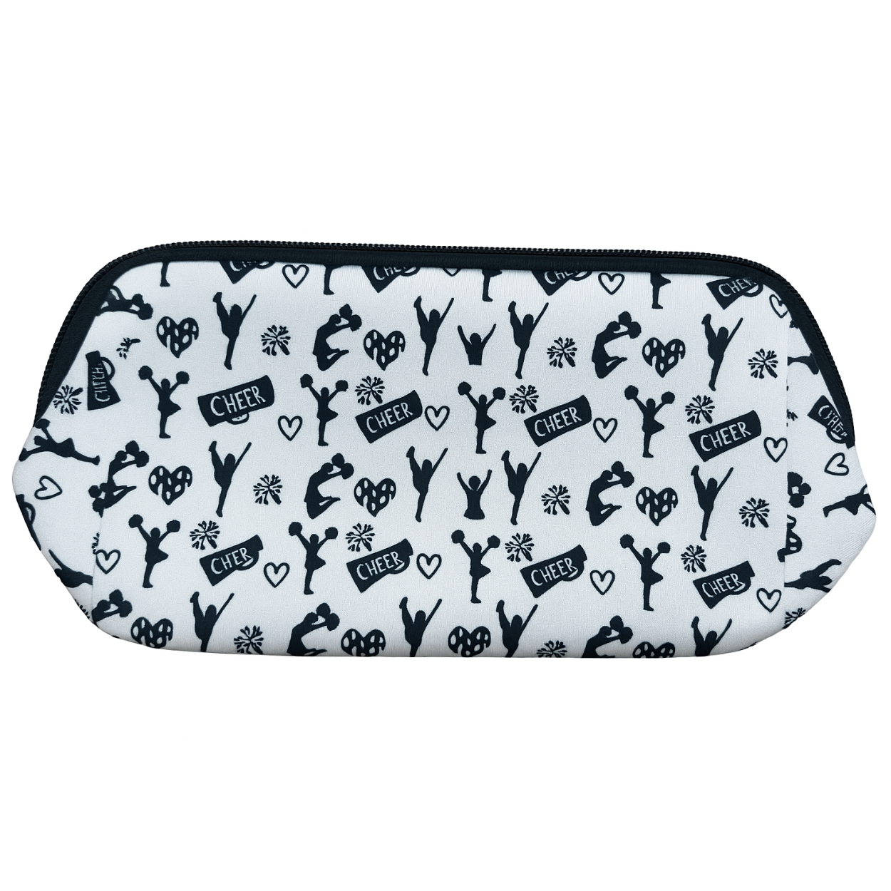 Cheerleading Black Cosmetic Bag