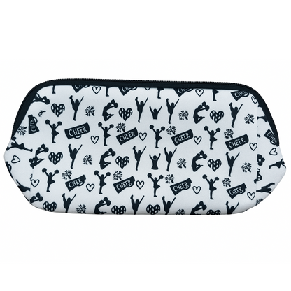 Cheerleading Black Cosmetic Bag